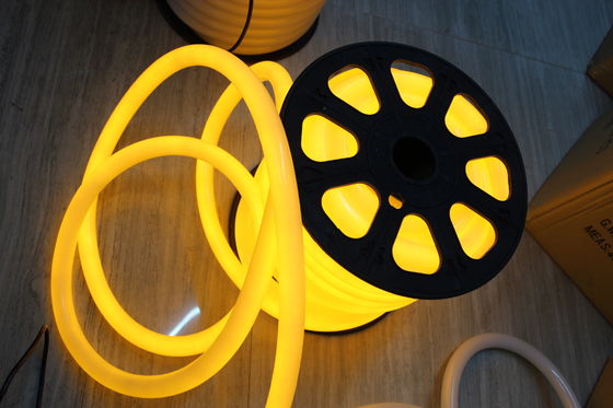 đèn neon flex màu vàng 220v 25mm ip67 cho ngoài trời