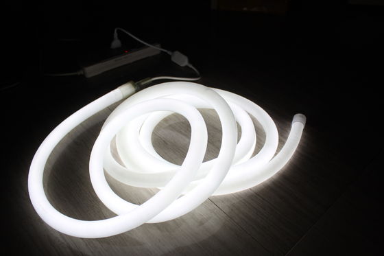 chất lượng hàng đầu đèn neon flex màu trắng 220v 360 vòng 100leds / m cho tòa nhà