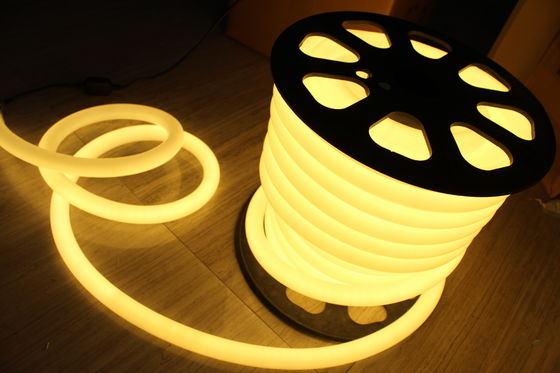 hiệu quả năng lượng 24v 25mm 360 độ tròn ấm trắng ip67 dẫn đèn neon flex ruy băng