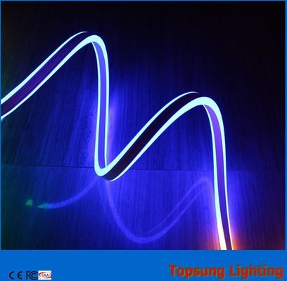 hình ảnh trên cùng đèn LED neon flex hai mặt màu xanh dương 24v cho trang trí