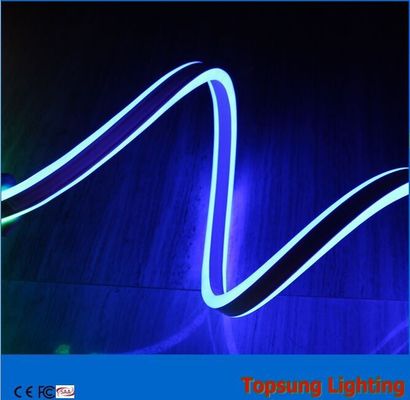 hình ảnh trên cùng đèn LED neon flex hai mặt màu xanh dương 24v cho trang trí