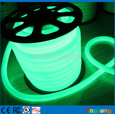 30m cuộn màu xanh lá cây 24v 360 độ dẫn neon dây thừng ánh sáng cho let