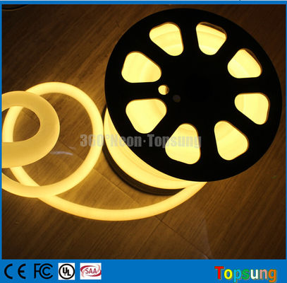 25M cuộn 12 Volt 360 độ tròn màu trắng ấm LED dải neon flex cho phòng