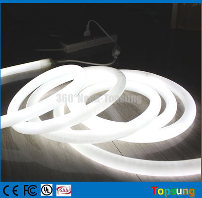 25M cuộn 360 độ màu trắng dẫn đèn neon linh hoạt 12v cho phòng