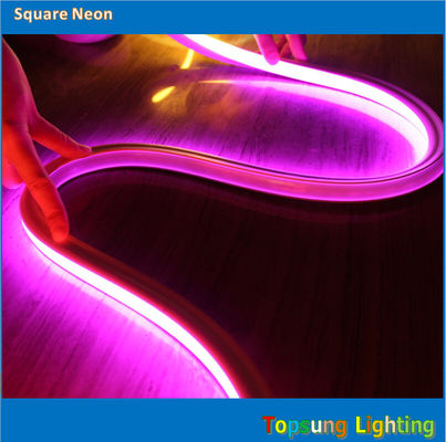 220v Đèn đèn LED màu hồng Neon Flex Rope Light 16 * 16m Dễ cài đặt