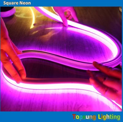 220v Đèn đèn LED màu hồng Neon Flex Rope Light 16 * 16m Dễ cài đặt