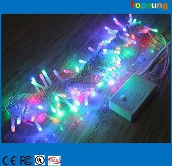 bán nóng 110v 120v 100 led RGB chớp nhoáng đèn dây Giáng sinh 10m nhấp nháy với bộ điều khiển
