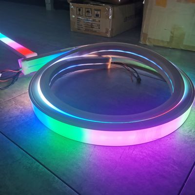 50mm rộng smd5050 rgb và rgbw dẫn neon flex dây thừng chiếu sáng 24v Led Neon Flex Đèn tuyến tính Cho trang trí ngoài trời