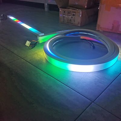 40mm có thể lập trình rgbw neon linh hoạt dẫn 24v rgb ánh sáng dẫn loại băng neon 5050 smd chuyển đổi màu ống mềm