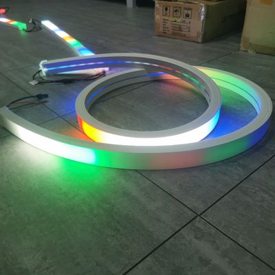 40mm có thể lập trình rgbw neon linh hoạt dẫn 24v rgb ánh sáng dẫn loại băng neon 5050 smd chuyển đổi màu ống mềm
