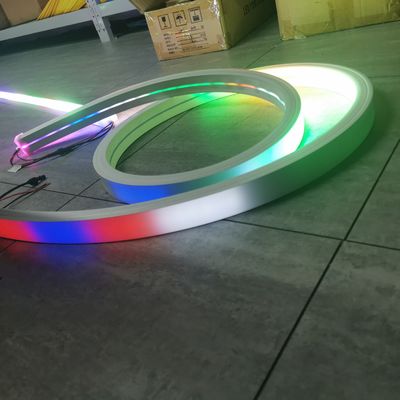 Topsung Lighting 24v Led Neon Strips Strips Dải linh hoạt rgb rgbw dây thừng silicone dải ống theo đuổi ánh sáng 50x25mm