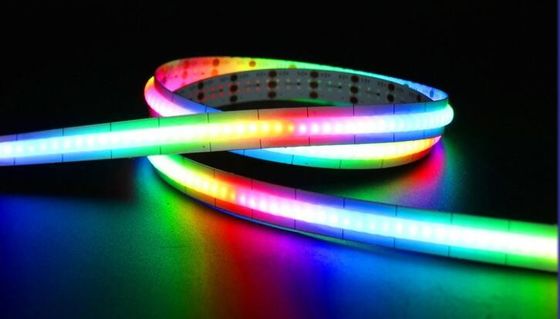 Topsung rgb 720leds/m COB Strip Light Dream Color 24v Đèn LED có thể trả lời Magic COB LED Strip