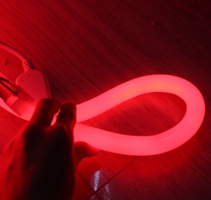 110V 220V 360 độ phát sáng LED tròn linh hoạt dây neon Màu đỏ sáng