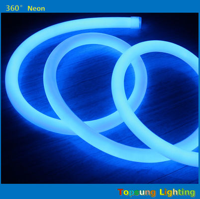 sản phẩm nóng 100 leds / m màu xanh 360 độ tròn LED neon flex ánh sáng 220v 25m cuộn