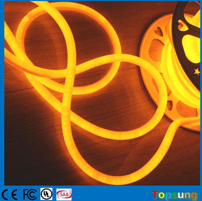 12V linh hoạt đèn neon dẫn IP67 360 độ dây tròn Giáng sinh màu vàng nhạt