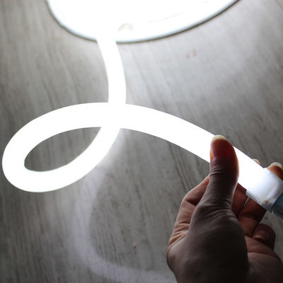 360 độ tròn dẫn neon flex 16mm mini dây thừng ánh sáng 12V màu trắng neonflex dây thừng dải
