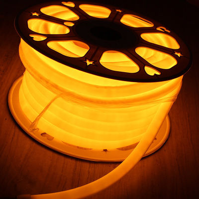 DC12V mỏng tròn PVC ống neon ánh sáng 16mm 360 độ màu cam LED neon flex SMD2835
