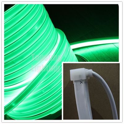AC 110v LED neon flex 16 * 16mm hình vuông phẳng LED ống neon ip68 ánh sáng ngoài trời màu xanh lá cây