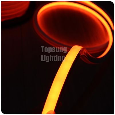màu cam AC 110V hình vuông dẫn đèn neon linh hoạt 16x16mm IP68 ống neon