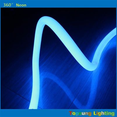 25M cuộn 12V màu xanh 360 độ dẫn đèn dây neon cho phòng