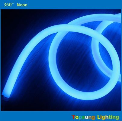 25M cuộn 12V màu xanh 360 độ dẫn đèn dây neon cho phòng