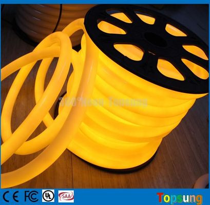 360 độ ống dẫn không thấm nước màu hổ phách 24v vòng ống neon linh hoạt 25mm ống PVC màu vàng
