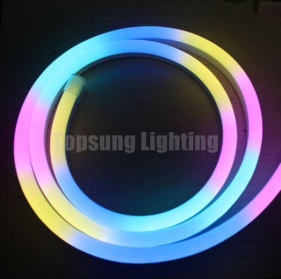 50m cuộn Topsung Lighting dẫn dắt dải neon linh hoạt ánh sáng 24v rgb neon kỹ thuật số 10x20mm siêu mỏng pixel neonflex