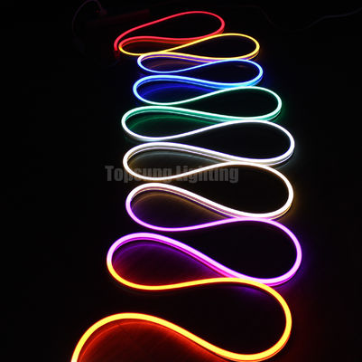 24v Magic theo đuổi neonflex RGB neon dải linh hoạt mặt bằng 11x19mm