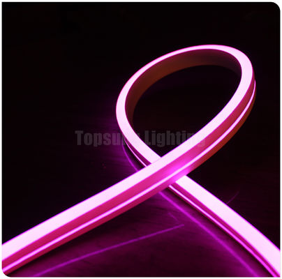 Màu hồng 24v bán buôn LED dải neon linh hoạt ánh sáng phẳng phát ra Giáng sinh SMD neon flex ống