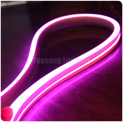 Màu hồng 24v bán buôn LED dải neon linh hoạt ánh sáng phẳng phát ra Giáng sinh SMD neon flex ống