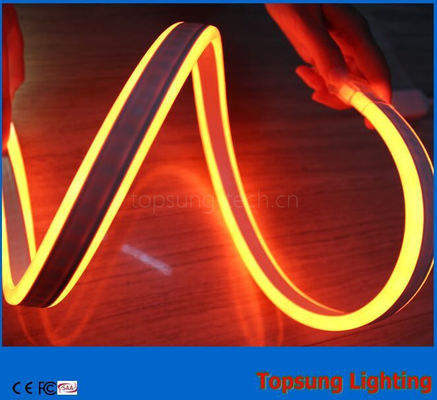 Topsung ánh sáng 12v cam 100m mini hai mặt dẫn dây neon dải chống nước 8,5 * 18mm ánh sáng