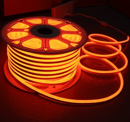 màu cam 12v mini led neon flex ánh sáng 7x15mm thay thế ống neon 2835 smd dây chuyền linh hoạt dây ip68 tiêm