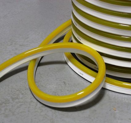 Màu vàng PVC phủ neon dải linh hoạt 220v dẫn neonflex ruy dây 11x18mm mỏng chống nước trang trí ngoài