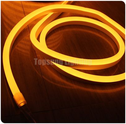 Màu vàng PVC phủ neon dải linh hoạt 220v dẫn neonflex ruy dây 11x18mm mỏng chống nước trang trí ngoài