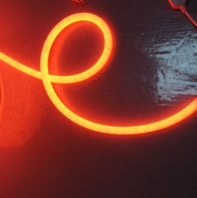 24v màu cam LED neon ống linh hoạt mềm 360 dẫn neo neon flex dải chống nước ngoài dây thừng 2835 smd