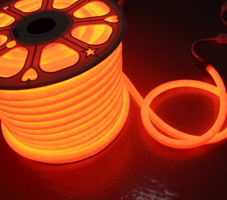 12v mini vòng 16mm đường kính 360 độ phát ra dẫn neonflex dây thừng ánh sáng màu cam dẫn neon ống mềm