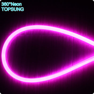 120v màu tím LED neon ống linh hoạt smd2835 120leds/m LED neon flex đèn tròn 360 độ