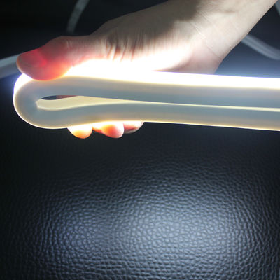 Đèn đèn sợi dây dẫn LED 12v màu trắng linh hoạt neon-flex hình vuông 16x16mm chống tia UV dải neon PVC nhìn từ trên 2835 smd