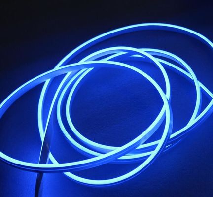 6mm màu xanh LED Neon Rope Light Flex Không thấm nước Lễ hội Xmas Tree Trang trí nhà 110V/220V dải neon màu xanh