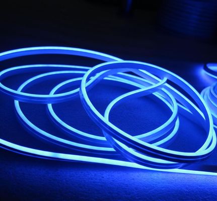 12v màu xanh LED đèn ruy neon 6 * 12mm đèn dây neon vi mô