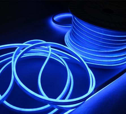 Tiêu chuẩn độ sáng cao và đèn LED linh hoạt chống nước Mini neon, đèn neon LED 6W / m màu xanh