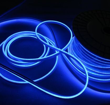 Tiêu chuẩn độ sáng cao và đèn LED linh hoạt chống nước Mini neon, đèn neon LED 6W / m màu xanh