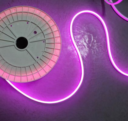 5mm Pink Super Flexible LED Neon Rope Light Bảng quảng cáo ngoài trời / trang trí nhà DC12V