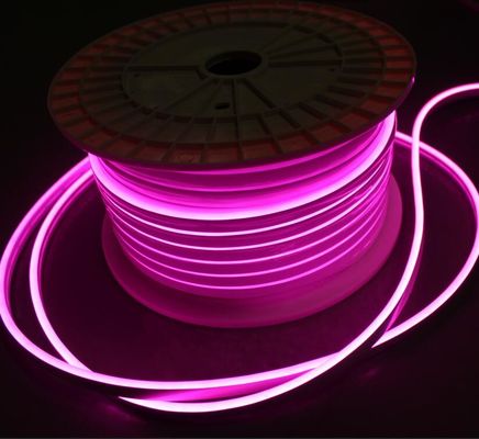 5mm Pink Super Flexible LED Neon Rope Light Bảng quảng cáo ngoài trời / trang trí nhà DC12V