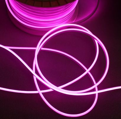 12v 6mm màu hồng neon linh hoạt dẫn dắt dải mini linh hoạt dẫn dắt đèn dây neon