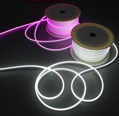 24v 6mm mini neon linh hoạt dẫn dắt dải đèn 2835 smd silicone lớp phủ ruy băng trắng