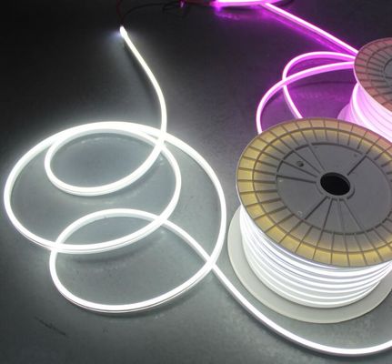 White Led neon ống siêu mỏng mini LED neon linh hoạt ánh sáng 12v LED neon