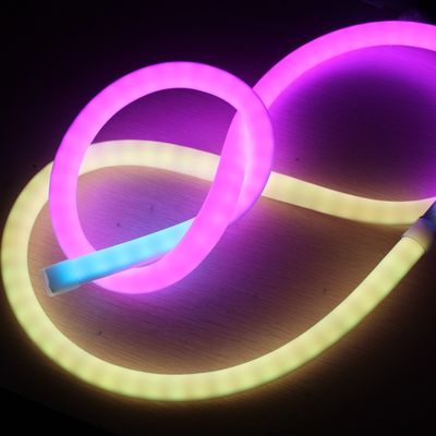 Không thấm nước IP68 SMD5050 đa màu 360 kỹ thuật số RGB neon ws2811 Pixel Chasing LED Neon flex