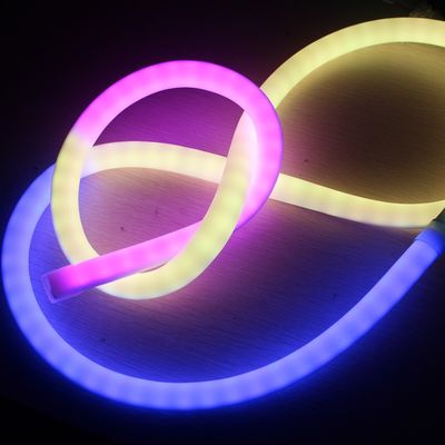 24v đẹp pixel theo đuổi LED neon RGB 360 độ mềm ruy băng ống silicone vật liệu