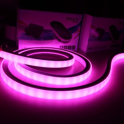 Trang trí chống nước 24V Dải LED RGB linh hoạt ống Neon Flex dây chuyền ánh sáng vuông 17x17mm